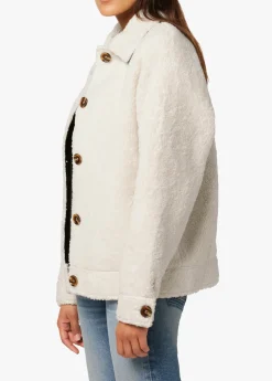 Hot BOBBIE BUTTON UP SHERPA JACKET Women JACKETS