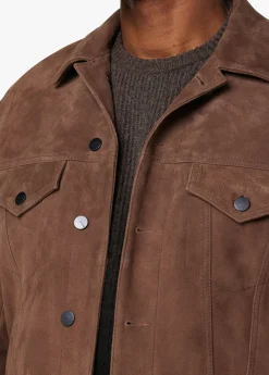 Online CASH SUEDE TRUCKER JACKET OUTERWEAR