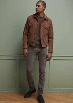 Online CASH SUEDE TRUCKER JACKET OUTERWEAR