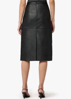 Outlet DOREEN CROSS SEAMED FAUX LEATHER SKIRT Women SKIRTS / DRESSES