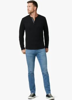 Fashion DWIGHT DOUBLE-FACE HENLEY TOPS / TEES