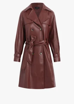 Discount ELIZA VEGAN LEATHER TRENCH Women JACKETS