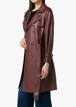 Discount ELIZA VEGAN LEATHER TRENCH Women JACKETS