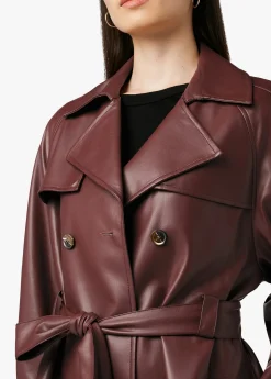 Discount ELIZA VEGAN LEATHER TRENCH Women JACKETS