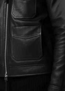 Sale ELLIS LEATHER JACKET OUTERWEAR