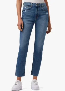 Fashion HIGH RISE STRAIGHT ANKLE Women STRAIGHT