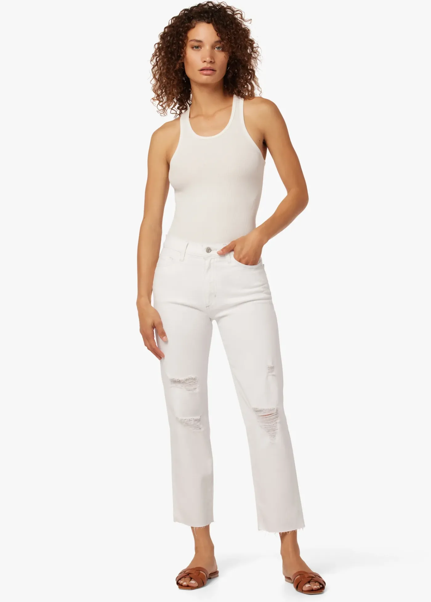 Sale HIGH RISE STRAIGHT CROP Women STRAIGHT