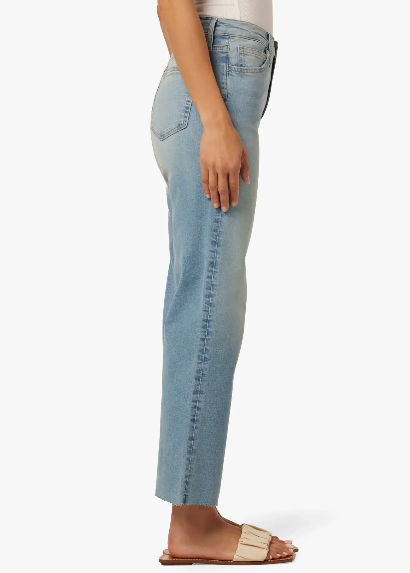 Fashion HIGH RISE WIDE LEG CROP Women WIDE LEG