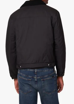 Online QUILTED BLACK TRUCKER JACKET OUTERWEAR