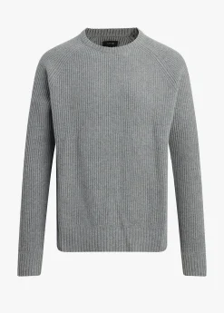 Online TEXTURED CREWNECK SWEATER SWEATERS / HOODIES