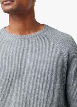 Online TEXTURED CREWNECK SWEATER SWEATERS / HOODIES