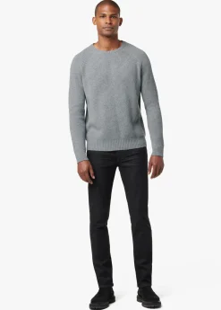 Online TEXTURED CREWNECK SWEATER SWEATERS / HOODIES