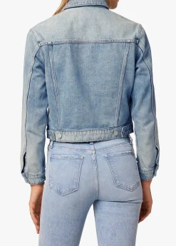 New THE JOEY SHRUNKEN DENIM JACKET Women JACKETS