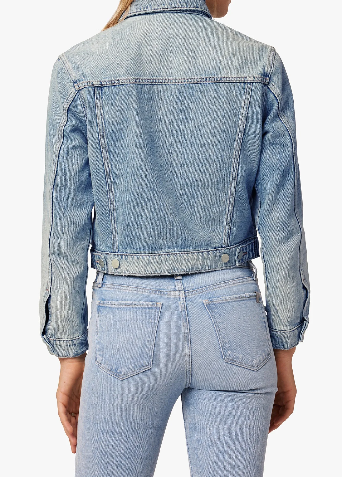New THE JOEY SHRUNKEN DENIM JACKET Women JACKETS