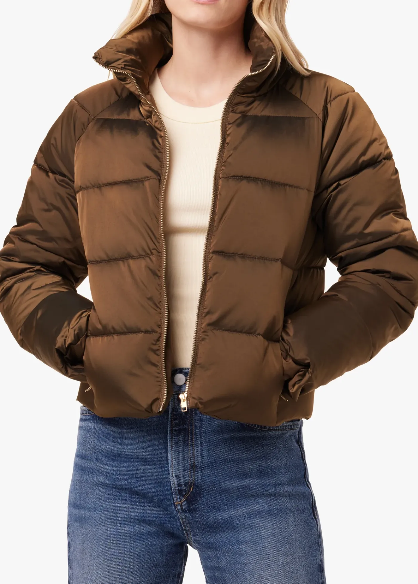 Outlet THE KEELY METALLIC PUFFER Women JACKETS