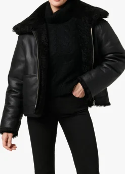 Discount THE LISA REVERSIBLE SHEARLING LEATHER JACKET Women JACKETS