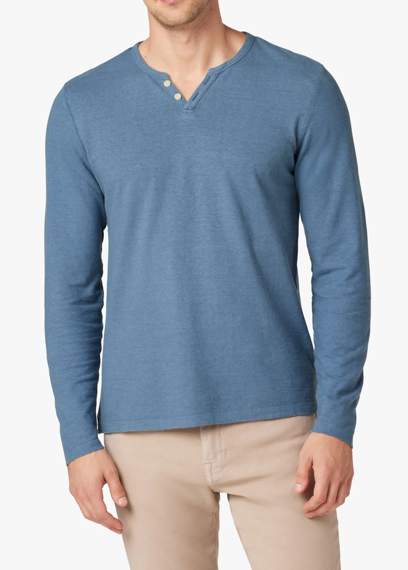 Sale WINTZ L/S HEMP HENLEY TOPS / TEES