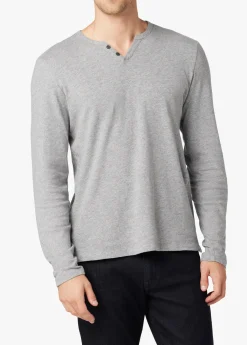 New WINTZ L/S HEMP HENLEY TOPS / TEES