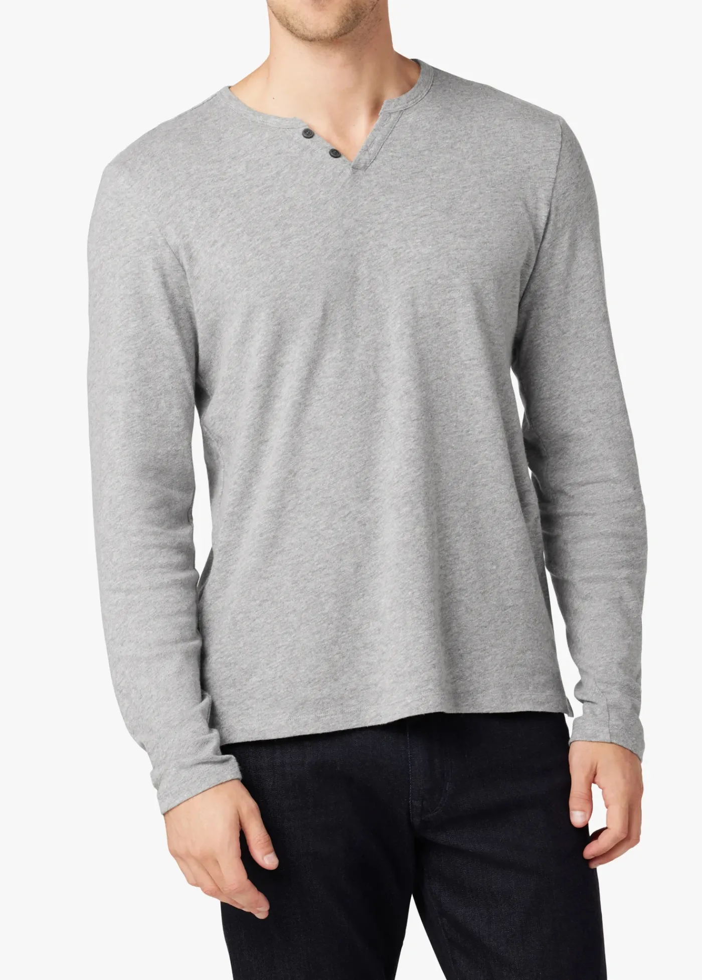New WINTZ L/S HEMP HENLEY TOPS / TEES