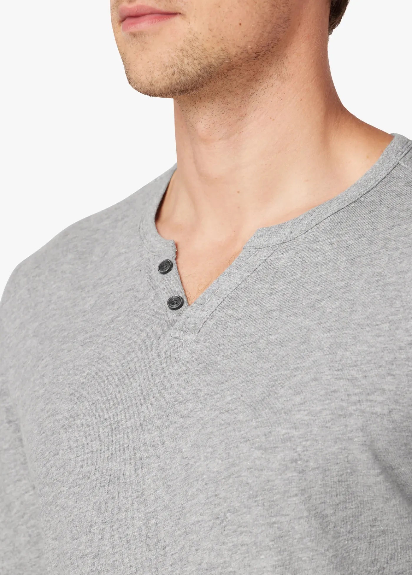 New WINTZ L/S HEMP HENLEY TOPS / TEES